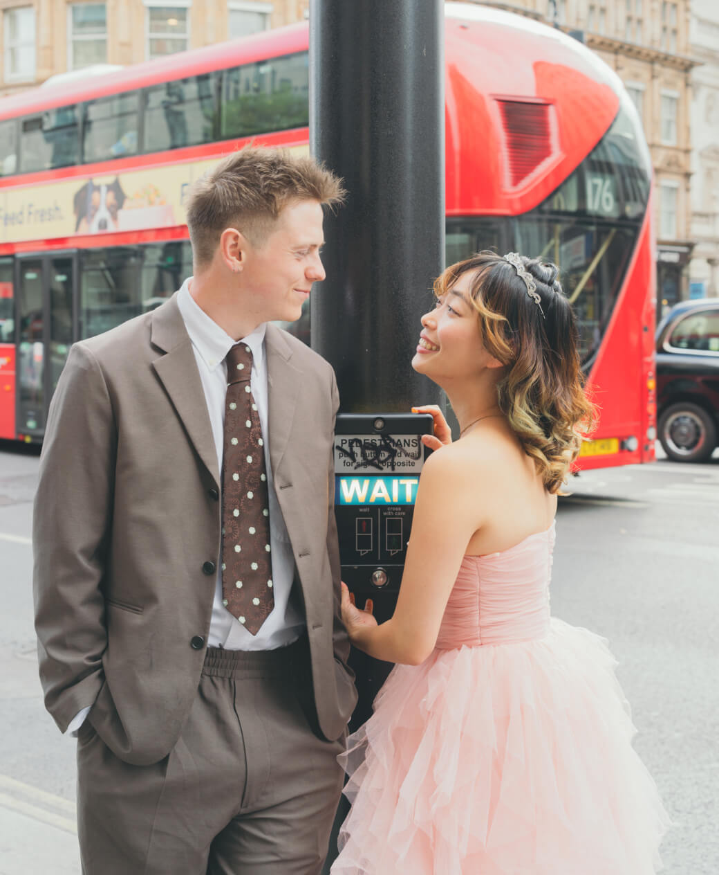 ロンドンウェディングフォト　ロンドンバス