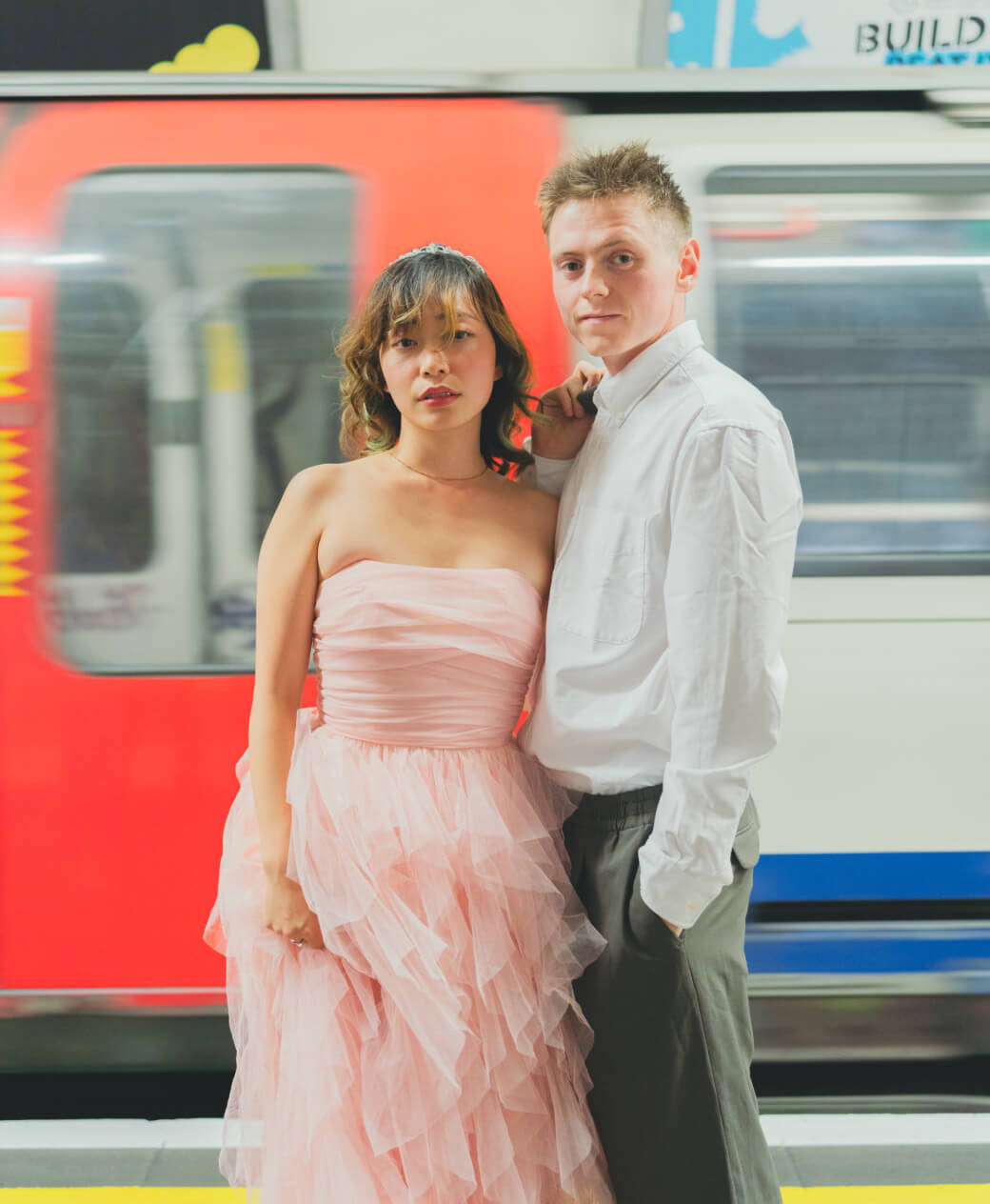 ロンドンウェディングフォト　地下鉄