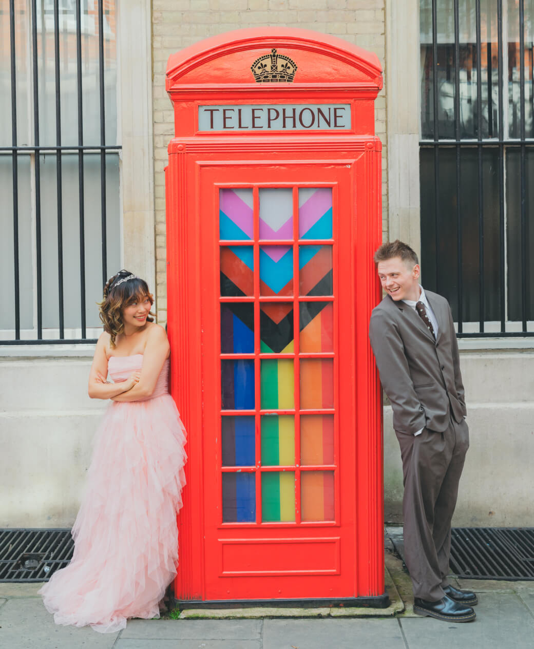 ロンドン・ウェディングフォト(赤い電話ボックス)